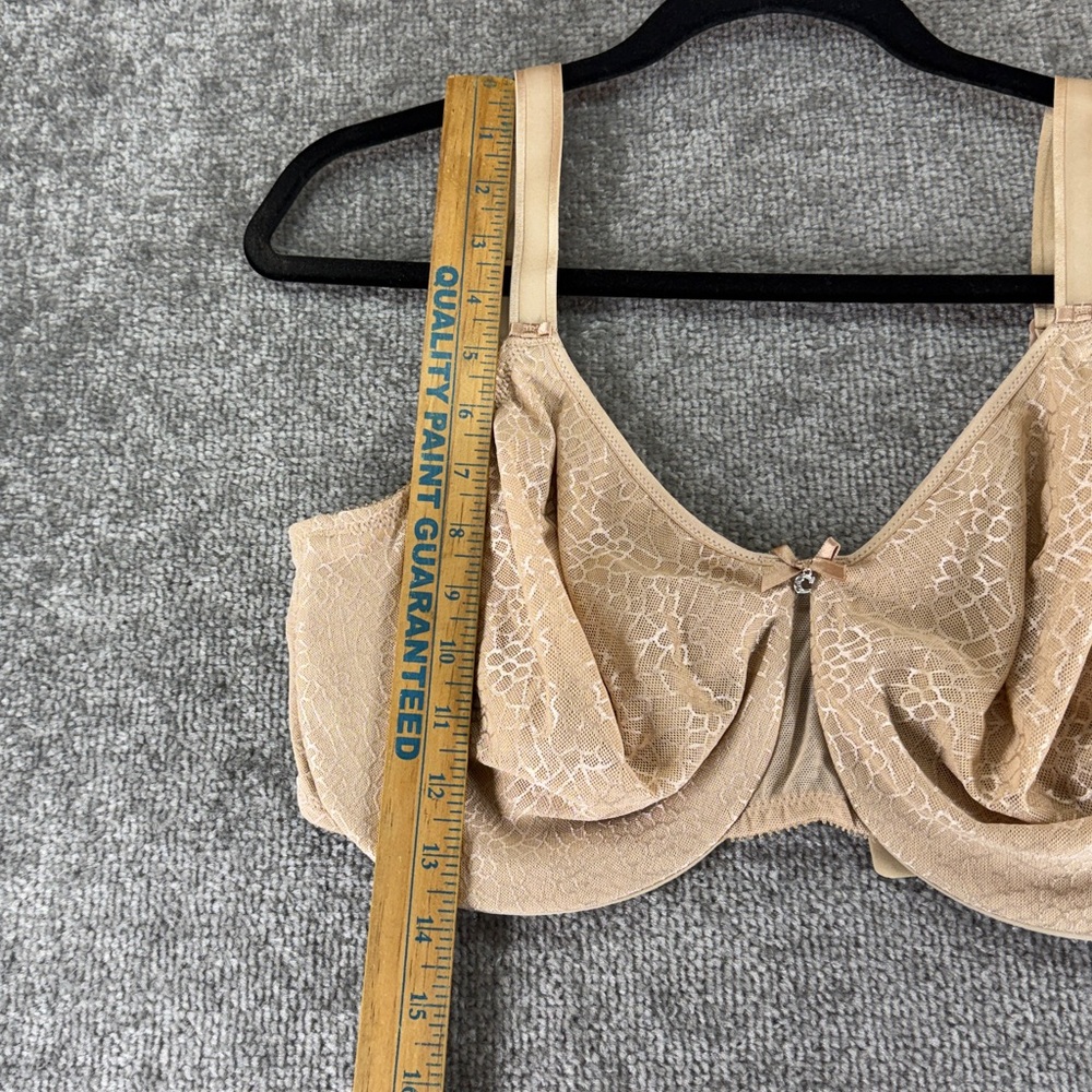 Chantelle Beige TanLace Bra 38H 38 H Underwire No Padding - Picture 2 of 10